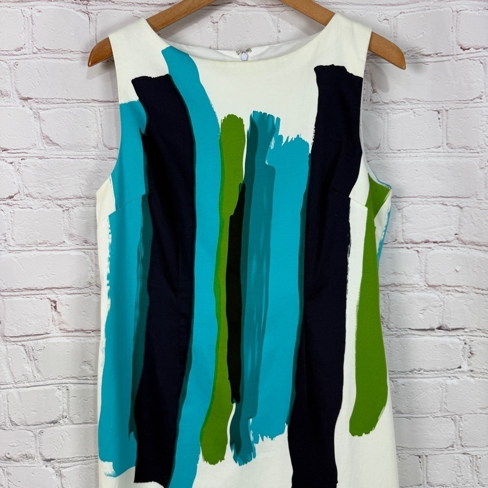 Chetta B Blue Sleeveless Sheath Cocktail Dress - Picture 3 of 8